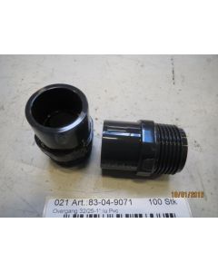 Nipple 32-25mm-1" PVC M&M