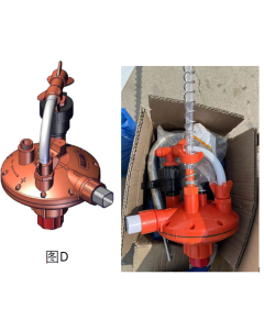 Regulator D 1301 1 - outlet with 450mm breather tube