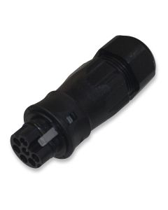 Plug connector female f/AM6 prewired grid side 13-18mm
