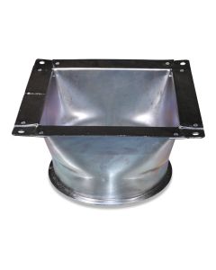 Connecting piece straight galv 150mmx1.50