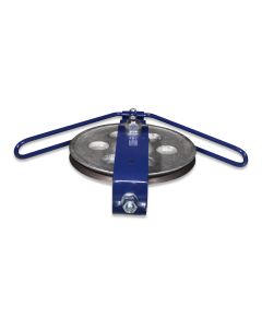 Idler pulley 210mm wo/post cpl below-floor manure remov galv