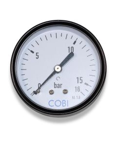 Manometer 0-16 rear connection 20x1/4 male thread