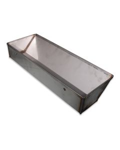 Trough for pellet feeder roughage