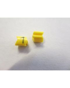 Cable noticeable clip 02-3 yellow/black 1   diameter 1.3-3.0