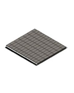 Trench cover@aisle w 2 L-bar w=1200 cage dist.1100