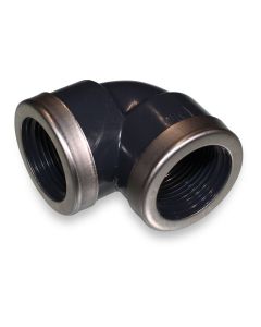 Elbow 90deg PVC 3/4" FM/FM PN10 w/reinforcement rings