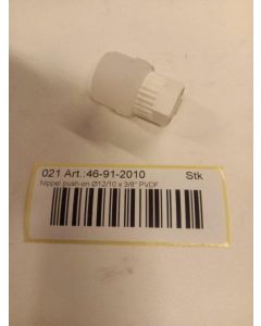 Nippel push-on D12/10 x 3/4" PVDF