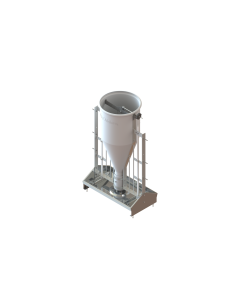 Finish feeder w/ external regulation galvanized