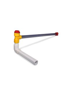 Breather tube 450mm lh cpl w/t-piece and connection angle