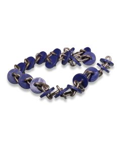 Conveyor chain hardened 35mm DR850 PA66/blue disc dist 51.0
