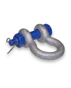 Shackle 5/16'' curved galv 0.75t DIN EN 13889