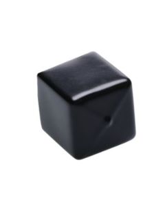 Rectangle cap 40x40x40mm PVC black EKV